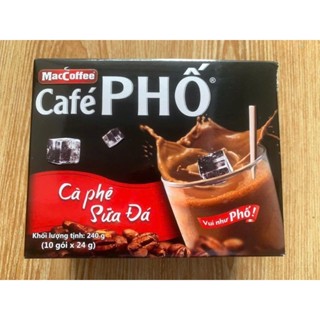 Cà phê Phố Sữa Đá - Maccoffee (hộp 10 gói x 24g)