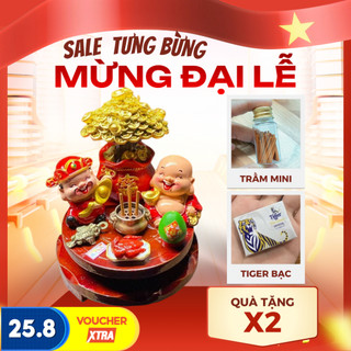  Bàn thờ mini bàn thờ thần tài ông địa tài lộc may mắn trang trí bàn làm việc văn phòng 