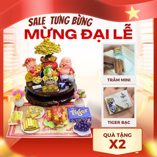 Bàn thờ mini mô hình bàn thờ thần tài ông địa phong thủy tài lộc trang trí bàn làm việc văn phòng