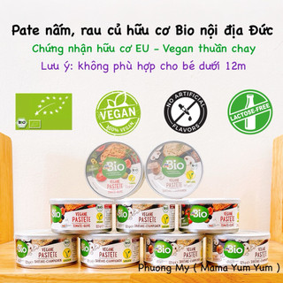 Date 2027 Pate nấm hữu cơ thuần chay Dmbio nội địa Đức - 125g