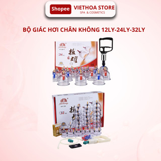 Bộ Giác Hơi Chân Không 24 Ly, 32 Ly, Cốc Giác Hơi Không Lửa Hút Chân Không- An Toàn