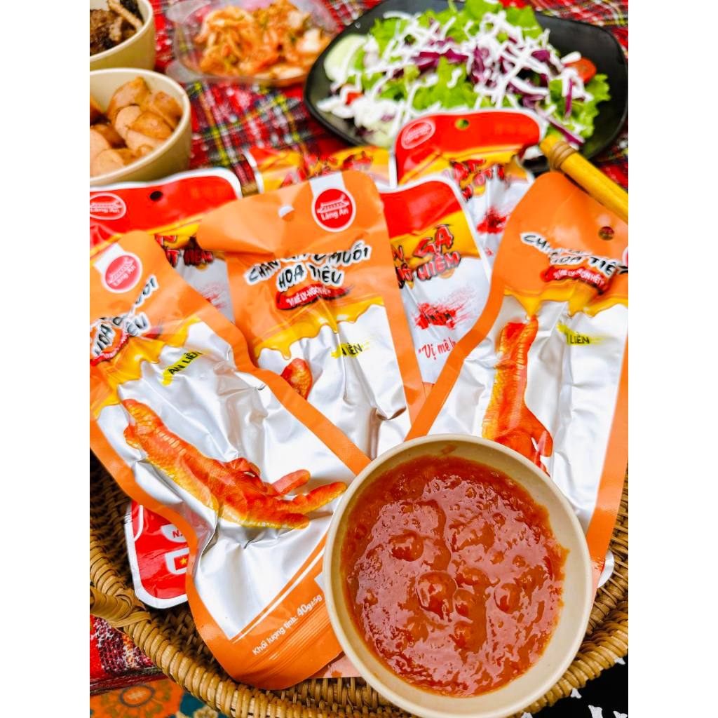 Combo 10 - 20 chân gà có xương hoa tiêu, chân gà Làng An