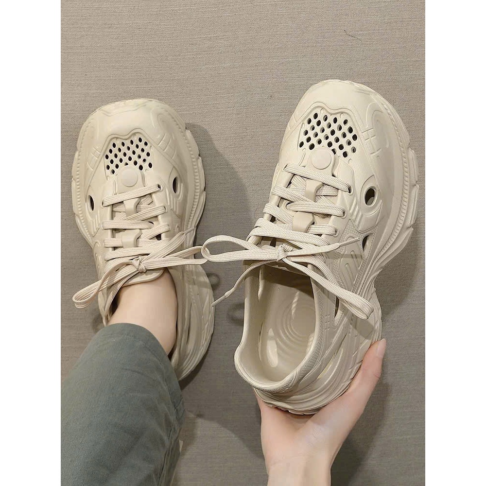 Giày Thể Thao Nữ Siêu Nhẹ Chống Thấm Nước – Form Đẹp, Đủ Màu Kem/Trắng/Đen | Size 36–41 | Tít Store 