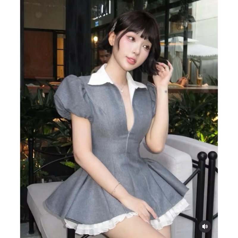 𝐕𝐇𝐓𝟏𝟕 ( 𝐁𝐈𝐆𝐒𝐈𝐙𝐄) Đầm sơ mi TK cao cấp “ KHOÁ KÉO “ 𝐒 => 𝟑𝐗𝐋 + 𝐊𝐄̀𝐌 𝐐𝐔𝐀̂̀𝐍  tôn v1 tùng xoè tay phồng chanh xả by Carot | BigBuy360 - bigbuy360.vn