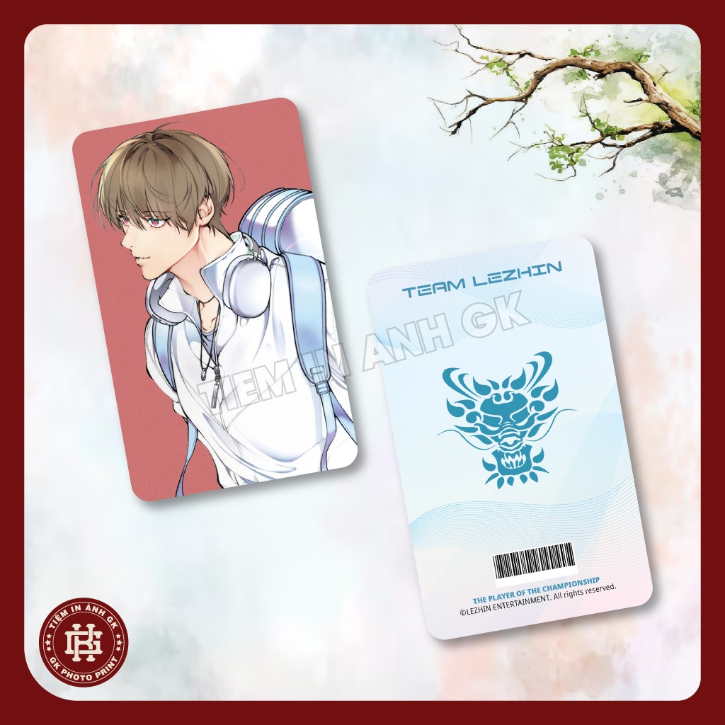 Photocard Team Lezhin - The player of the Championship - Size 5.5x9cm