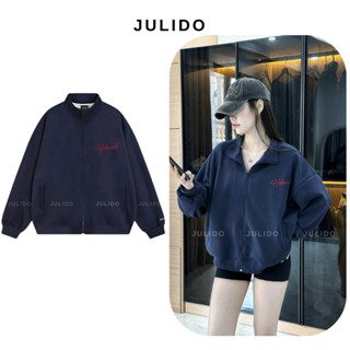Áo Khoác Zip JULIDO Unisex chất vải nỉ hai da mặc được bốn mùa