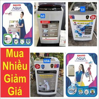 Combo = 5  tem. Tem máy giặt toshiba. Dùng keo 2 mặt.  Tem tủ lạnh shap