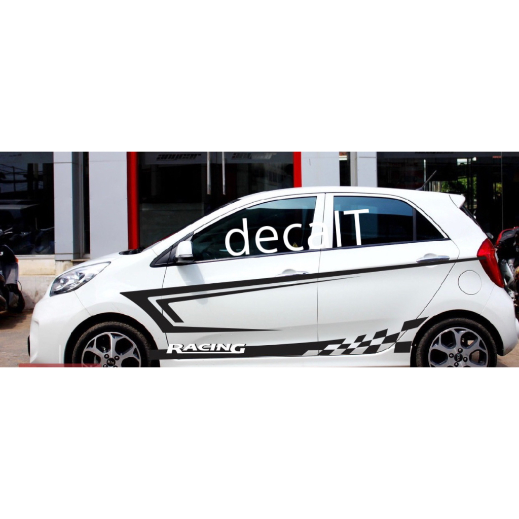 Tem Dán Sườn Xe Kia Morning. Tem Dán Sườn Xe 4 5 Chỗ (V0013)