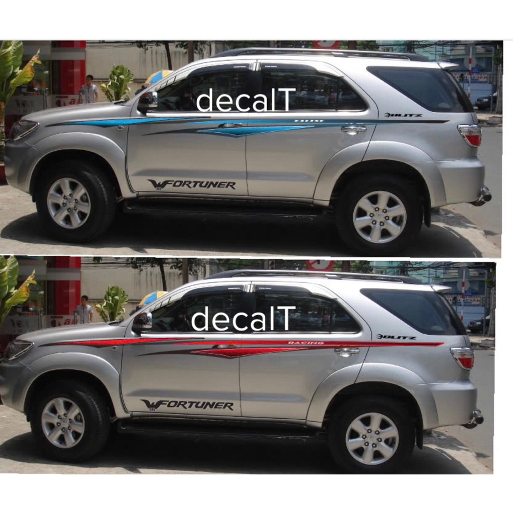 Tem Dán Sườn Xe Fortuner Mẫu Mới. Tem Dán Sườn Xe Fortuner (F1018)