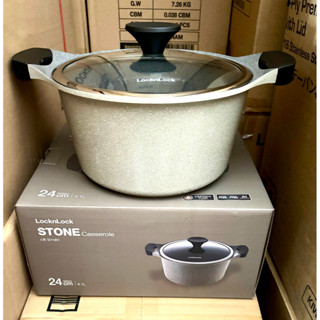[LOCKnLOCK] NỒI ĐÁ CAO CẤP MARBLE STONE 24CM LOCK&LOCK - LCA6244D