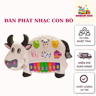 Đồ Chơi Đàn Piano, Đàn Con Bò Phát Nhạc Vui Nhộn, Phát Sáng Theo Nhạc, Đàn Piano Con Thỏ, Đồ Chơi Âm Nhạc. MoMuoiKids