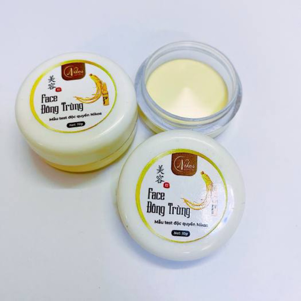 Kem face đông trùng Nicos Thanh Nhi 10g làm trắng da, thải độc chì phục hồi là da hư tổn