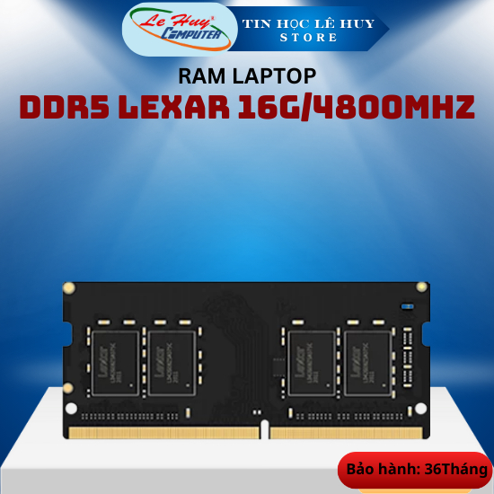 RAM Laptop Máy Tính Lexar 16GB DDR5 4800MHz (LD5DS016G-B4800GSST) - Hàng Chính Hãng