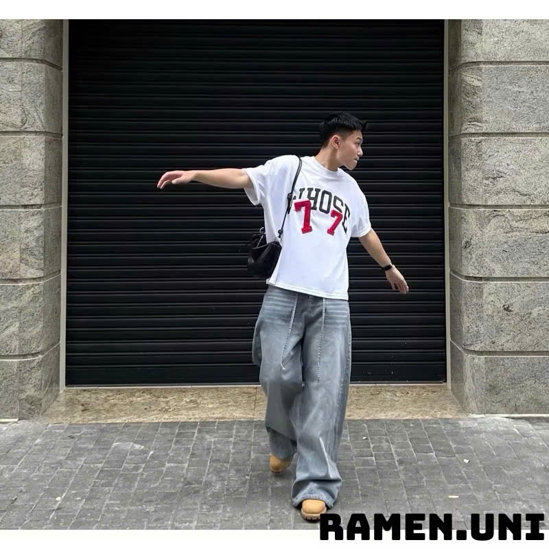 Quần Baggy Jean nam phom suông rộng, quần bò nam dáng ống đứng, cam kết Giặt không phai màu - HÀNG CAO CẤP LOẠI 1