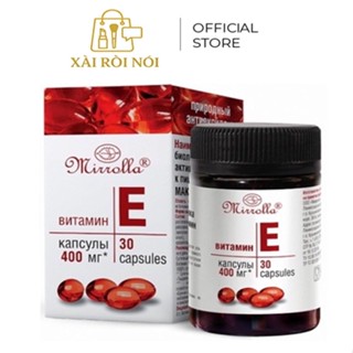 Vitamin E Đỏ Nga Mirrolla Viên Uống e đỏ nga Chính Hãng Nga