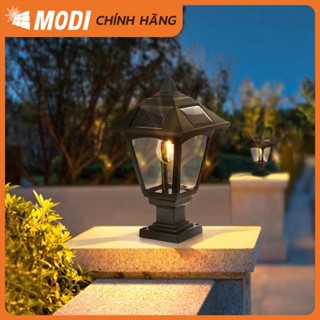 Đèn Trụ Cổng, Gắn Tường Năng Lượng Mặt Trời MODI SOLAR Đèn Trang Trí Sân Vườn