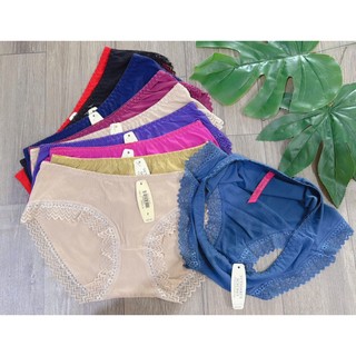  Sét 5 Quần Lót Nữ  Su Ren Chất Mịn Đẹp Mềm Mại Êm Ái Đáy Cotton Giặt Máy Thoải Mái size  từ 40-60kg- mã 1071. 