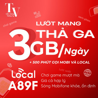 Sim [Vật Lý] Mobifone Local A79 - A89 - A99 - Data tốc độ cao - Miễn phí tháng đầu {Tự chọn số đẹp}
