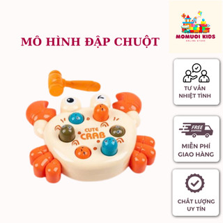 Đồ Chơi Đập Chuột Cho Bé Hình Con Cua, Đồ Chơi Cho Bé Từ 9 Tháng Tuổi, Dễ Thương, Tinh Mắt Nhanh Tay. Momuoikids