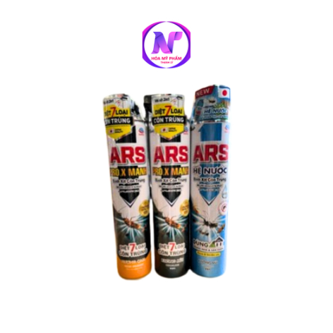 Bình xịt ruồi muỗi kiến gián và các loại côn trùng ARS chai 600ml - đủ loại hương