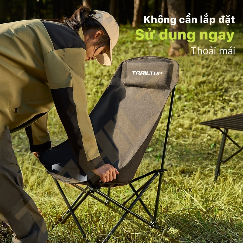 【COD】Trailtop Ghế Gấp Gọn Dã Ngoại Ghế Cắm Trại Ghế Câu Có Thể Gấp Khả Năng Chịu Lực150kg Chống Nước | BigBuy360 - bigbuy360.vn