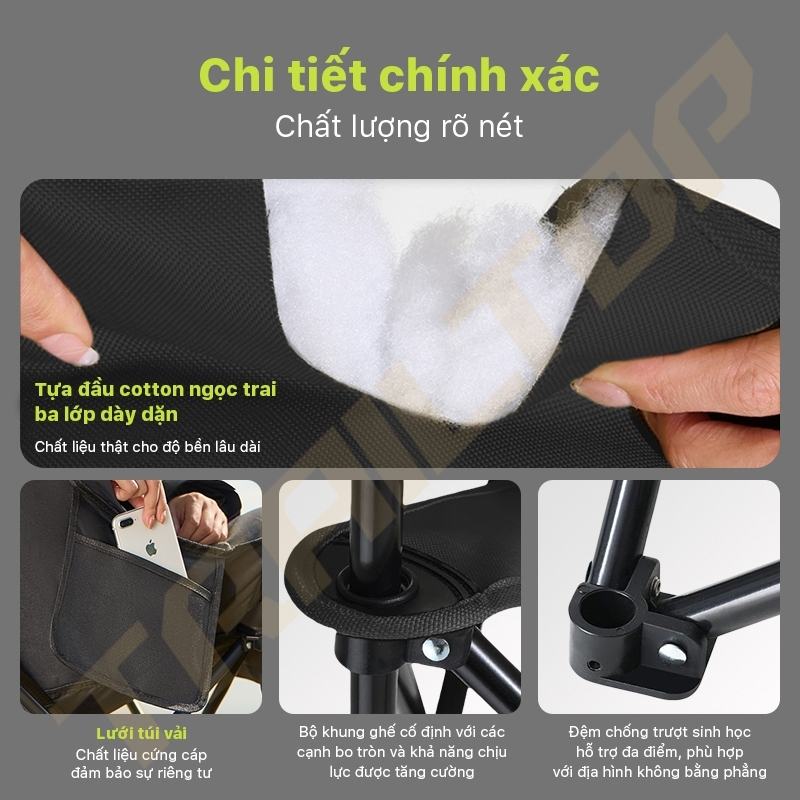 【COD】Trailtop Ghế Gấp Gọn Dã Ngoại Ghế Cắm Trại Ghế Câu Có Thể Gấp Khả Năng Chịu Lực150kg Chống Nước | BigBuy360 - bigbuy360.vn