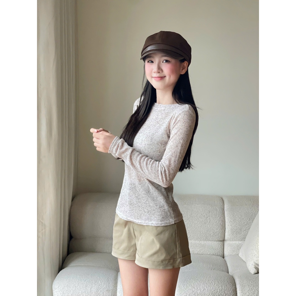 Áo Thun Thu Đông Cổ Tròn Chất Len Dệt Dài Tay Miho House | BigBuy360 - bigbuy360.vn