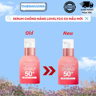  Serum chống nắng nâng tone da Lovelycc Pink Tone Up Sun Serum EX mới 