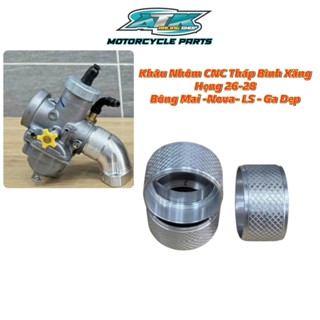 Khâu Nhôm CNC Nối Tháp BX Họng 26/28 Dành Cho Xe Máy Bình Xăng Bông Mai-Nova /LS/ Ga Dẹp/ YOSHI/NIBi