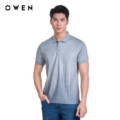 Owen - Áo polo Body Fit APV253662 màu Xám chất liệu Café