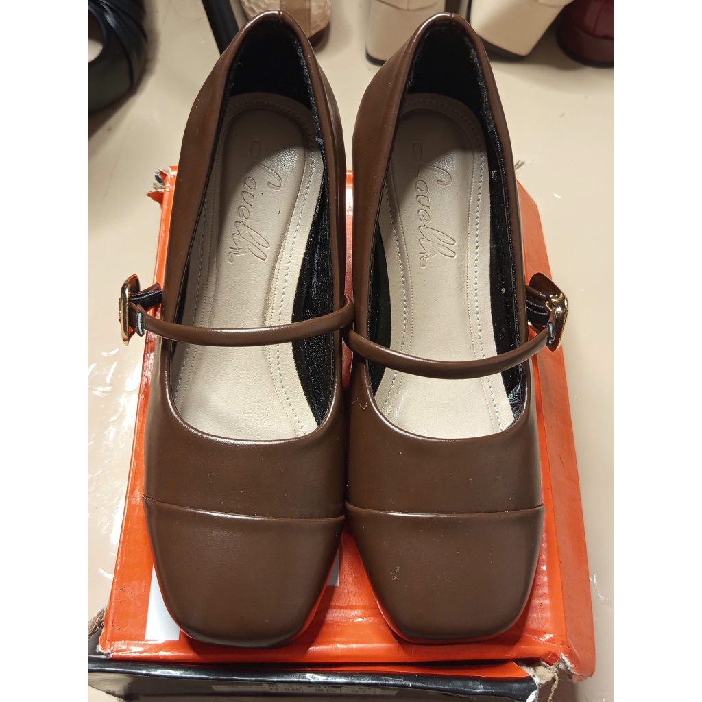 Giày cao gót 5cm quai cài ngang da mềm | BigBuy360 - bigbuy360.vn