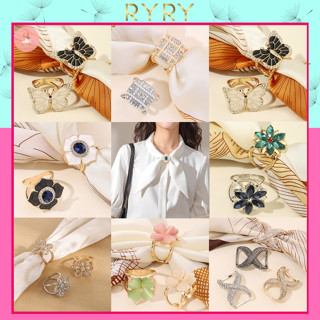  Nút Khóa Cài Khăn Khuy Cài Khăn Lụa Quàng Cổ Nhiều Mẫu Tạo Nhiều Kiểu Đa Năng Thời Trang Hàn Quốc 