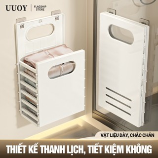  Sọt Đựng Quần Áo Bẩn Treo Tường Nhà Tắm Giỏ Nhựa PP TPE Gấp Gọn Chống Ẩm Tiện Lợi UUOY 