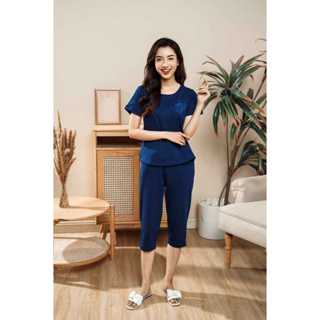 WINNY - Đồ mặc nhà nữ Áo cộc Quần ngố chất Cotton 1MNCT22235N