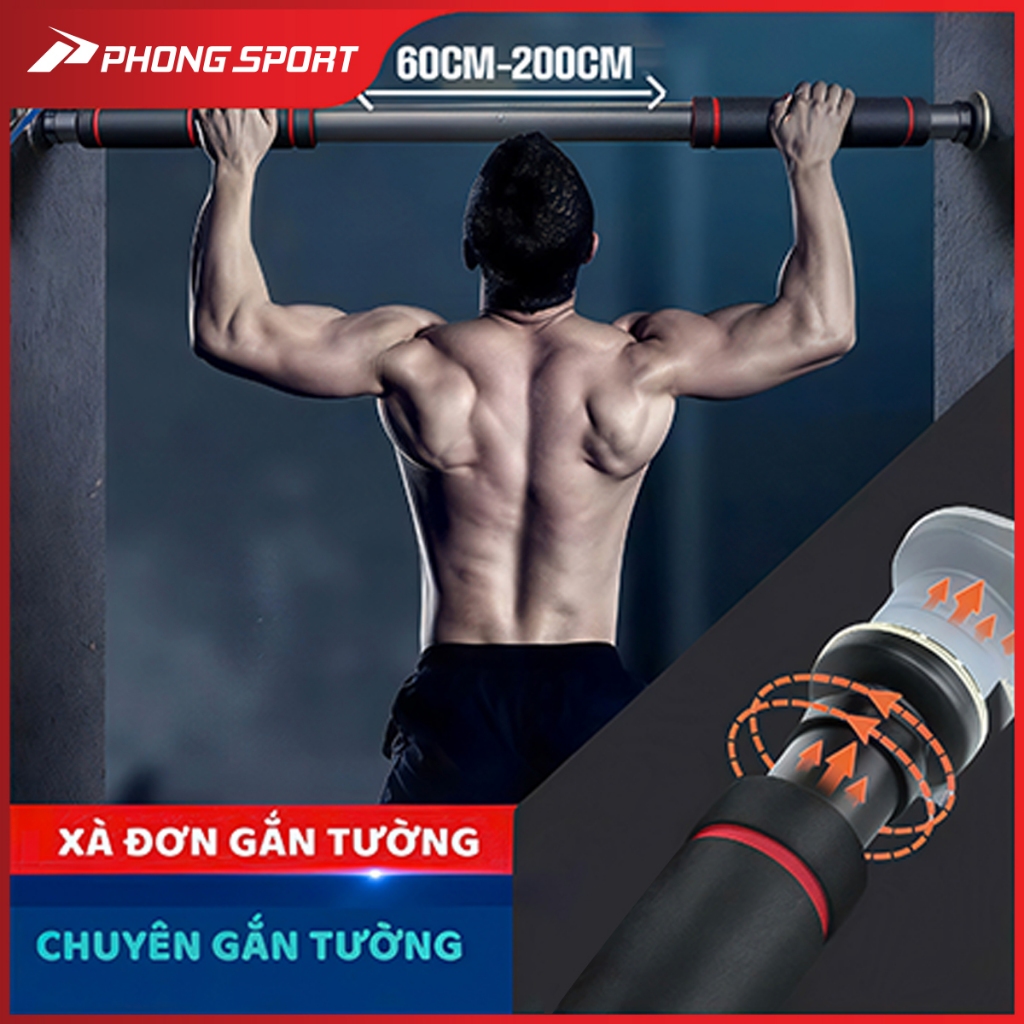 Xà đơn treo tường gắn cửa đa năng cao cấp tập thể dục tại nhà P03 - PHONG SPORT