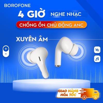 Tai nghe bluetooth không dây Hoco EW90, chống ồn ANC, đổi tên, đàm thoại, cảm ứng chạm, tăng giảm volume