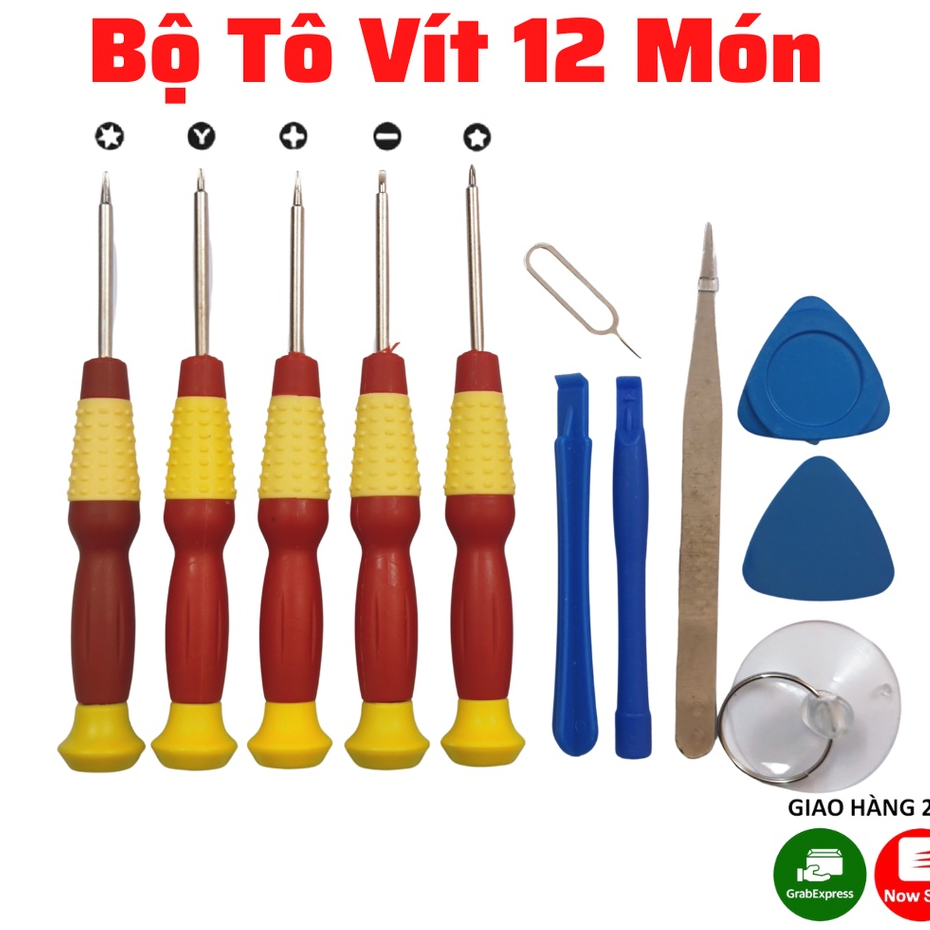 Bộ tô vít 12 món mở điện thoại ( mở được tất cả các dòng điện thoại )