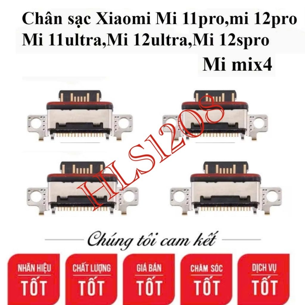 Set 5c Chân Sạc Xiaomi Mi 11Pro, Mi 11 Ultra, Mi 12Pro, Mi 12 Ultra, Mi 12S Pro, Mi Mix 4 – Linh Kiệ