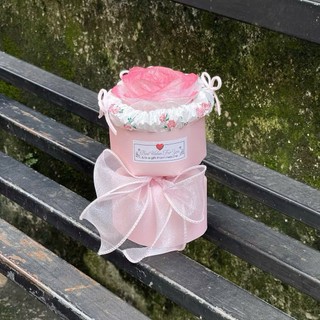(Tặng kèm túi+ thiệp) Bó hoa sáp nhũ mini 1 bông cốt trụ siêu xinh quà tặng bạn nữ 8/3, 20/10, Valentine