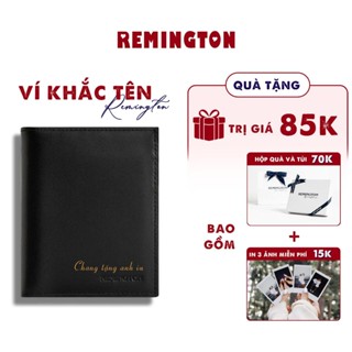 Ví nam đứng Remington - Magnus Wallet miễn phí in 3 ảnh, tặng kèm hộp và túi giấy làm quà tặng cho người yêu hoặc bố