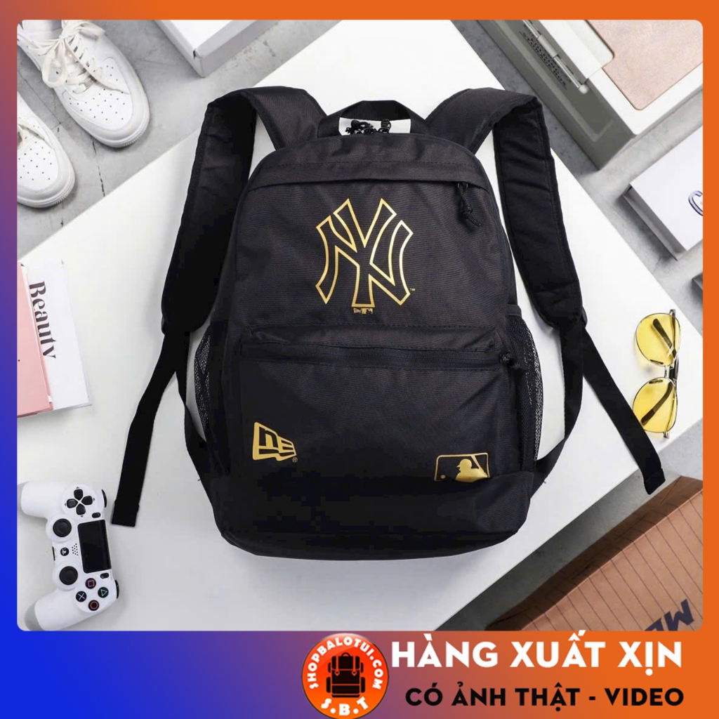 Balo Đi Học NY Hàn Quốc Nam Nữ Có Ngăn Đựng Laptop Chất Vải Chống Nước, Balo NY YANKEE Unisex Thời T
