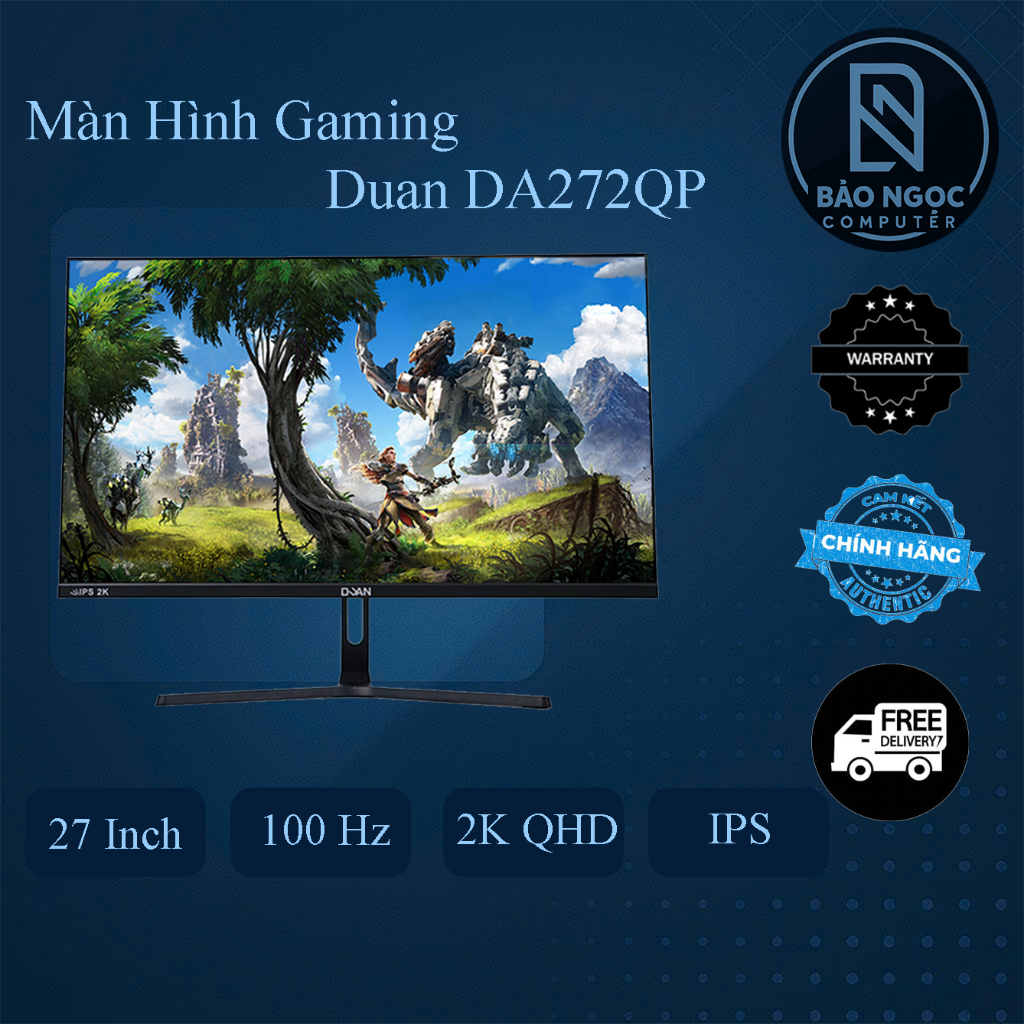 Màn Hình Gaming DUAN 27 Inch | 2K QHD | 100Hz | Viền Mỏng | Bảo Hành 24 Tháng