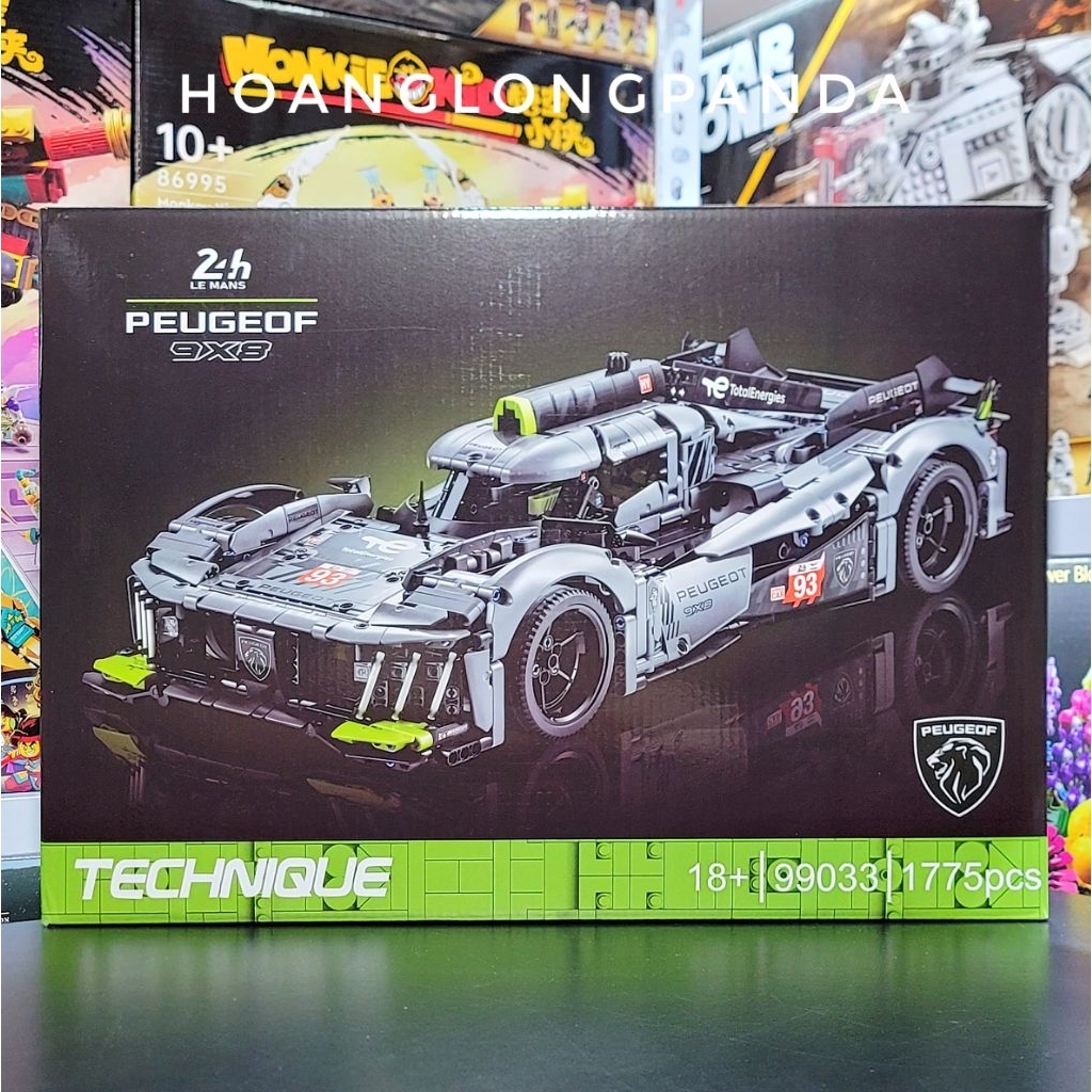 [Technic] Đồ chơi lắp ráp Peugeot 9X8 Le Mans Hybrid Hypercar Tỉ lệ 1:10 1775 chi tiết