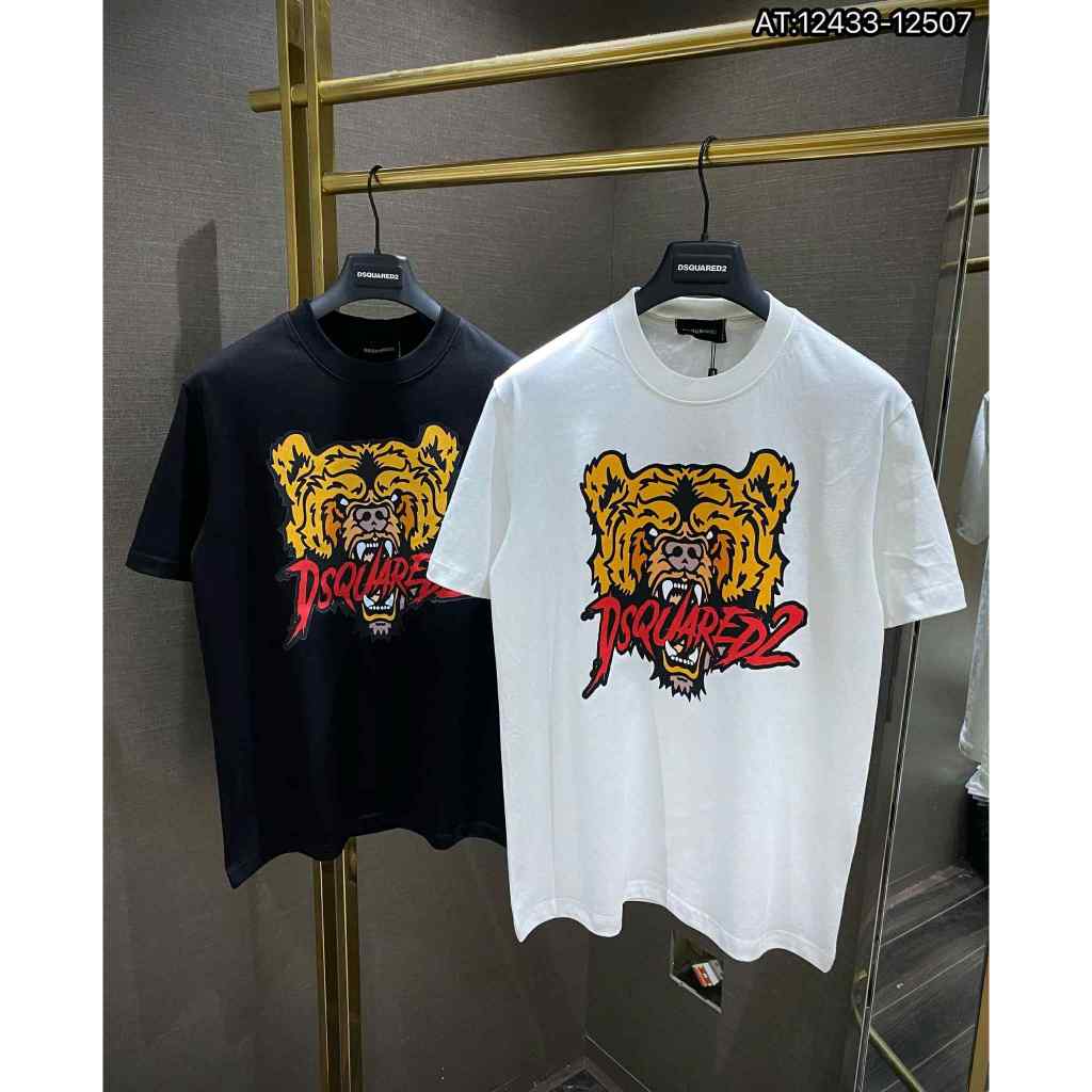 Áo Thun DSQ2 Hổ Nanh Vàng SC,Áo Cộc Tay Cho Học Sinh Mùa Hè