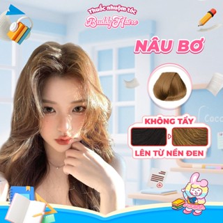 Thuốc nhuộm tóc màu NÂU BƠ, NÂU TÂY thuốc nhuộm tóc không cần tẩy, kem nhuộm tóc tại nhà Buddyhairs tặng kèm dụng cụ