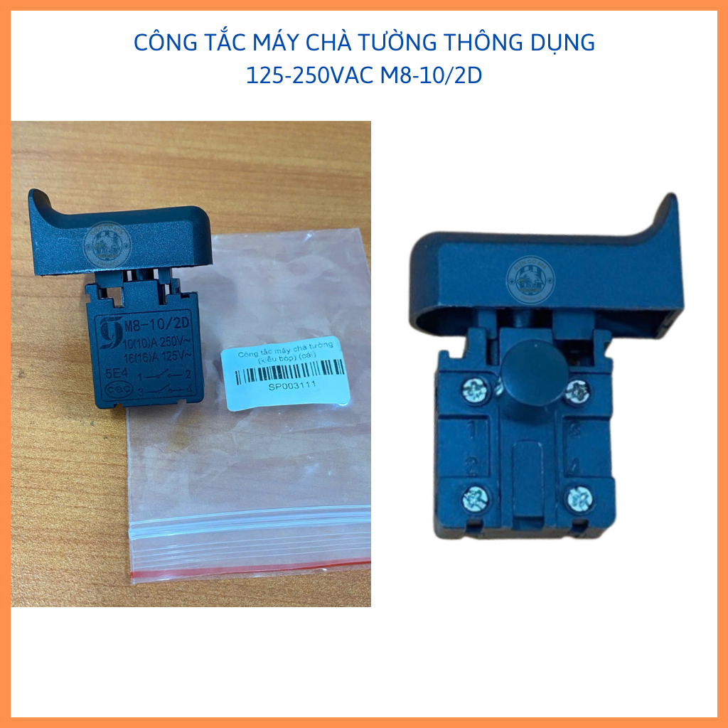 Công tắc máy chà nhám tường kiểu bóp M8-10/2D