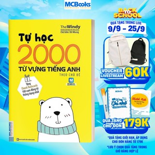 Sách - Tự Học 2000 Từ Vựng Tiếng Anh Theo Chủ Đề Phiên Bản Khổ Nhỏ Dành Cho Người Học Căn Bản - Học Kèm App Online