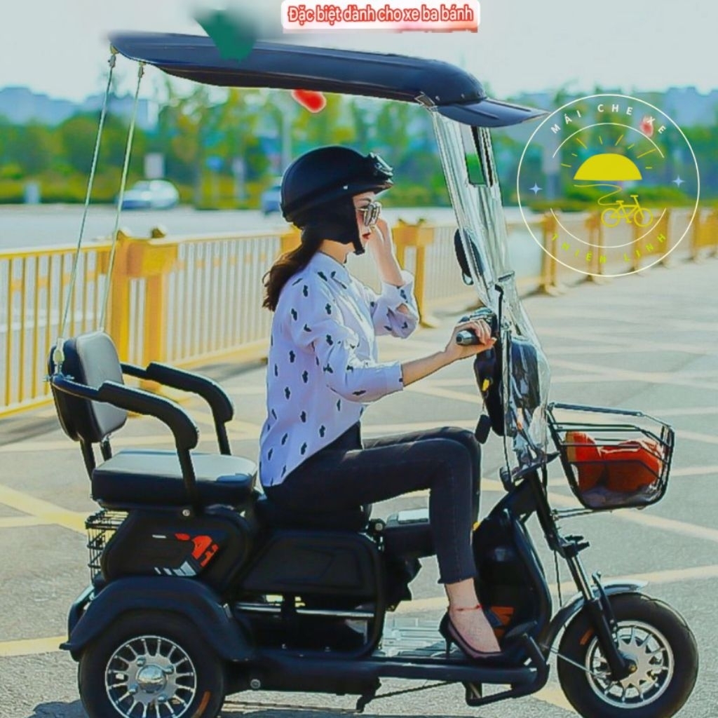 Mái che xe điện 3 bánh và xe thương binh 1440