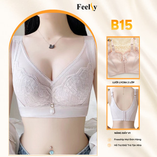 Áo Ngực Định Hình 𝐅𝐞𝐞𝐥𝐬𝐲 Áo lót Nâng Ngực Bản To Chống Tụt Gọn Mỡ Lưng Nách B15