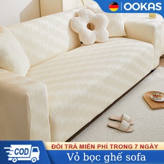 OOKAS Bọc Ghế Sofa 1 2 3 Chỗ Ngồi,Có đàn hồi và dễ cài đặt,Thích hợp cho tất cả các mùa 
